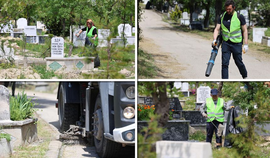 SAFRANBOLU'DA MEZARLIKLAR TEMİZLENİYOR