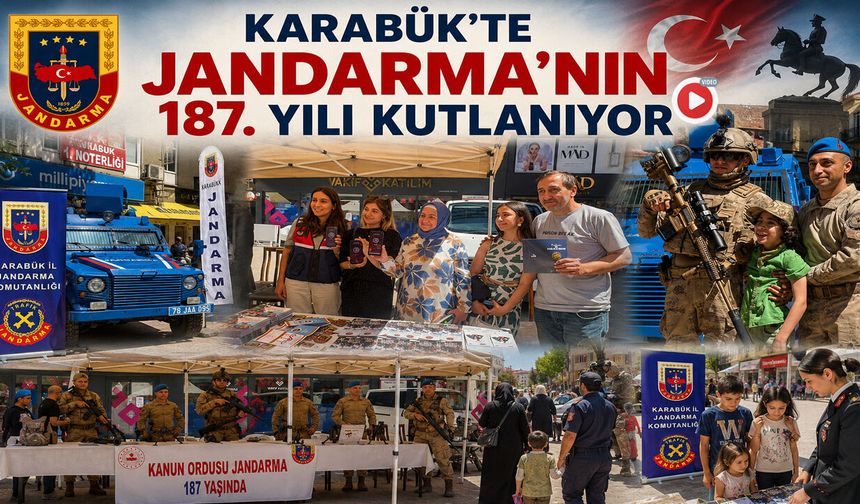 KARABÜK'TE JANDARMA'NIN 187. YILI KUTLANIYOR