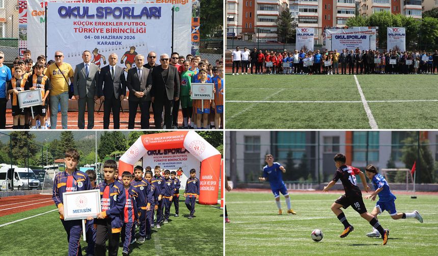 KÜÇÜK ERKEKLER FUTBOL TÜRKİYE BİRİNCİLİĞİ KARABÜK'TE BAŞLADI
