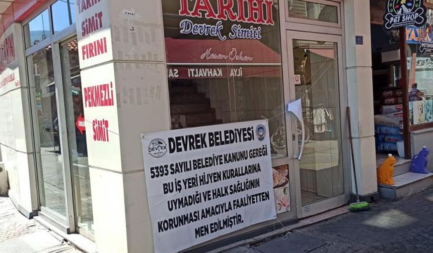 DEVREK'TE KURALLARA UYMAYAN İŞ YERİ MÜHÜRLENDİ