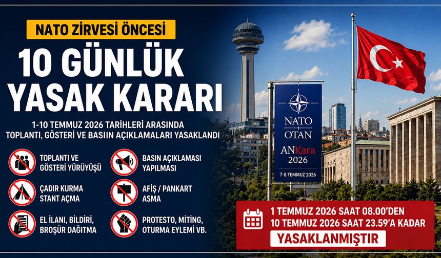 KARABÜK'TE NATO ZİRVESİ ÖNCESİ 10 GÜNLÜK YASAK KARARI