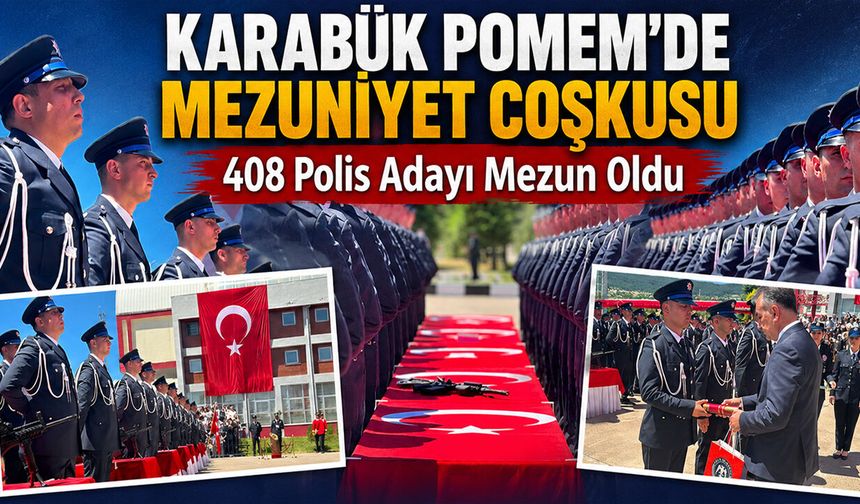 KARABÜK POMEM'DE MEZUNİYET COŞKUSU