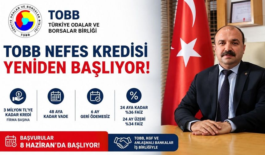 TOBB NEFES KREDİSİ YENİDEN BAŞLIYOR