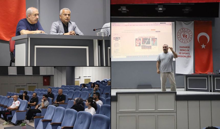 KARABÜK'TE 3. KADEME KIDEMLİ BAŞANTRENÖR BOKS ANTRENÖRLÜK EĞİTİMİ BAŞLADI