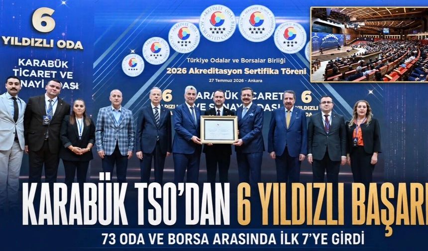 KARABÜK TSO’DAN 6 YILDIZLI BAŞARI