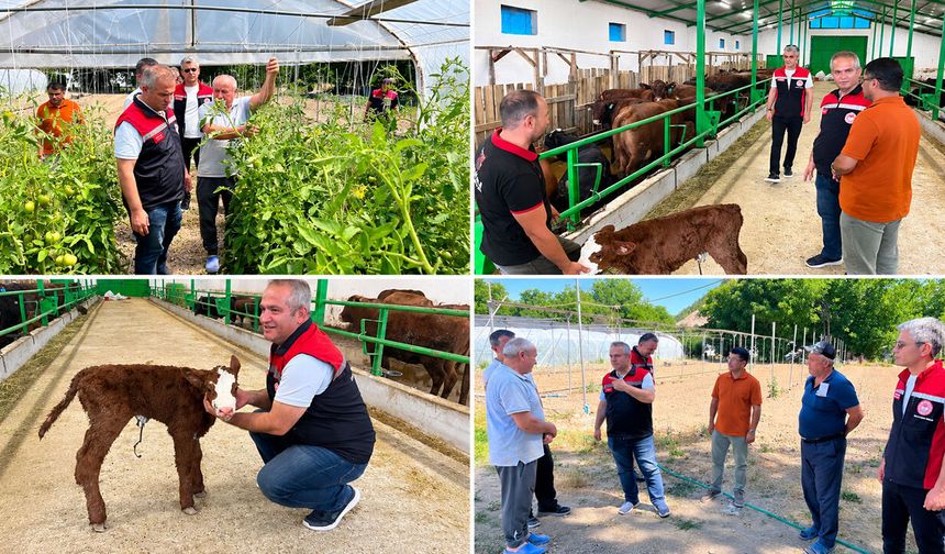 YASİN ÖNDER ESKİPAZAR'DA ÜRETİCİLERLE BULUŞTU