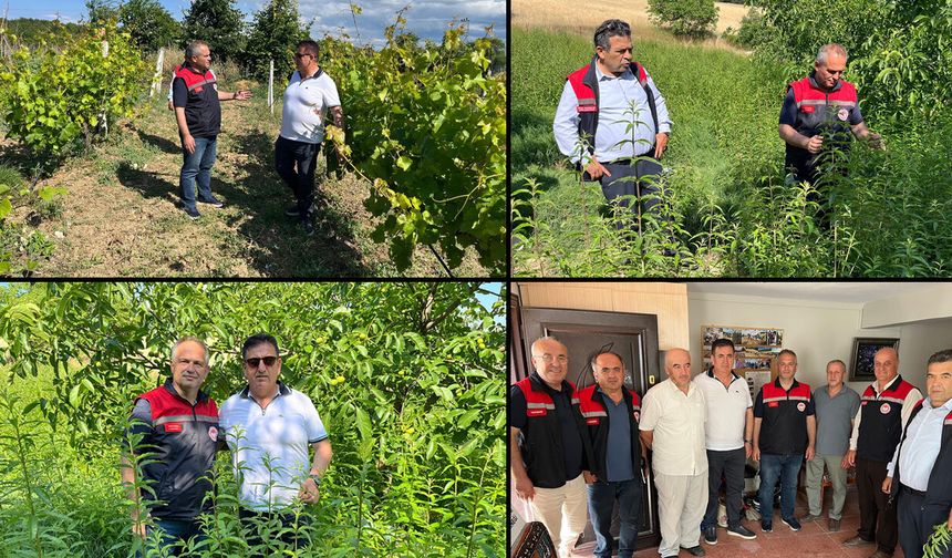 İL TARIM MÜDÜRÜ ÖNDER'DEN YUKARI ÇİFTLİK KÖYÜ'NE ÜRETİCİ ZİYARETİ