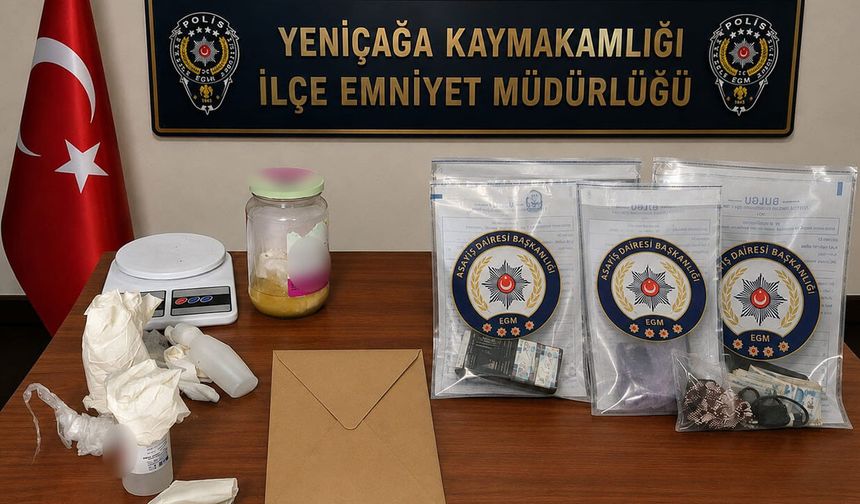 YENİÇAĞA’DA OTOMOBİLDEN 100 BİN LİRALIK BONZAİ ÇIKTI