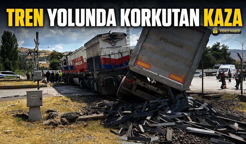 TREN YOLUNDA KORKUTAN KAZA