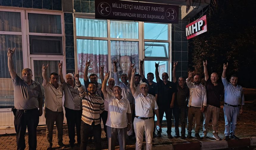 MHP YENİCE İLÇE TEŞKİLATINDAN YORTAN BELDE TEŞKİLATINA HAYIRLI OLSUN ZİYARETİ