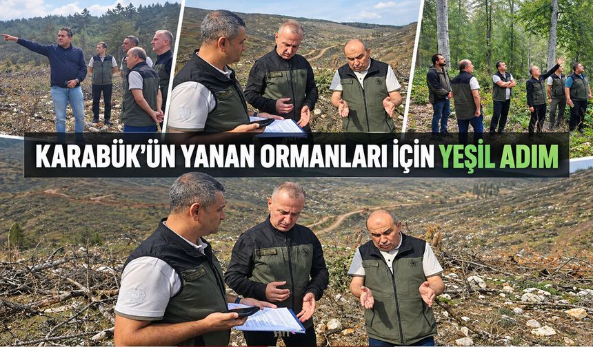 KARABÜK'ÜN YANAN ORMANLARI İÇİN YEŞİL ADIM