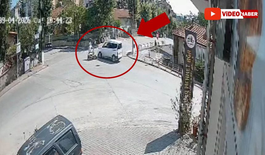 HAFİF TİCARİ ARAÇ İLE MOTOSİKLET ÇARPIŞTI