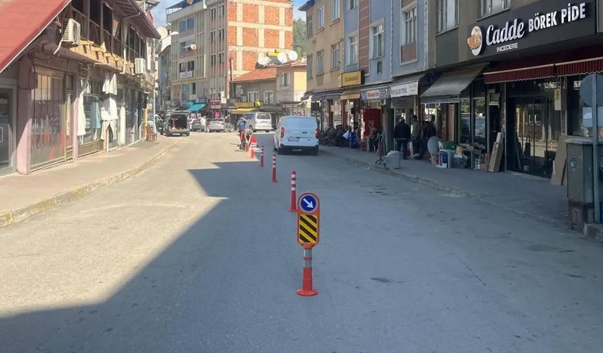 YENİCE İNCEDERE CADDESİ'NDE YENİ TRAFİK DÜZENİ