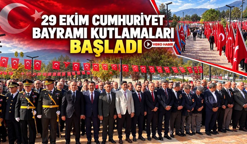 29 EKİM CUMHURİYET BAYRAMI KUTLAMALARI BAŞLADI