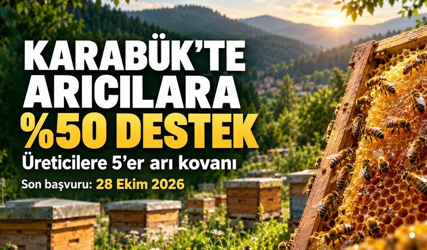 KARABÜK'TE ARICILARA BÜYÜK DESTEK BAŞLIYOR