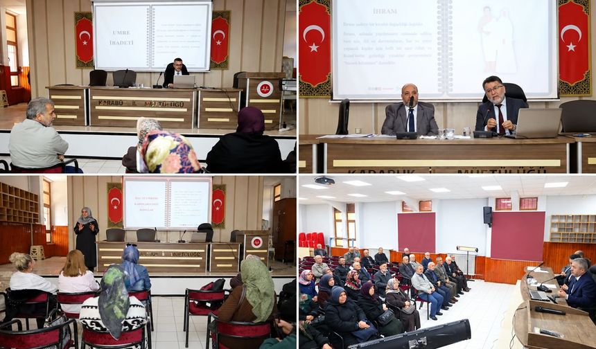 KARABÜK'TE UMRE YOLCULARINA EĞİTİM SEMİNERİ