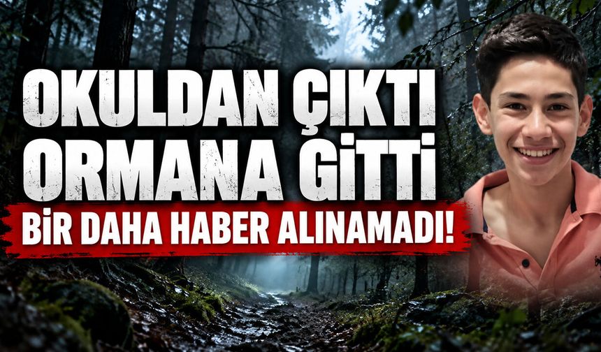 ORMANLIK ALANA GİDEN ÖĞRENCİDEN HABER ALINAMIYOR