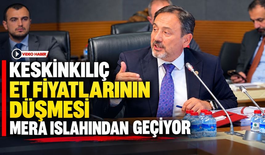 KESKİNKILIÇ: ET FİYATLARININ DÜŞMESİ MERA ISLAHINDAN GEÇİYOR
