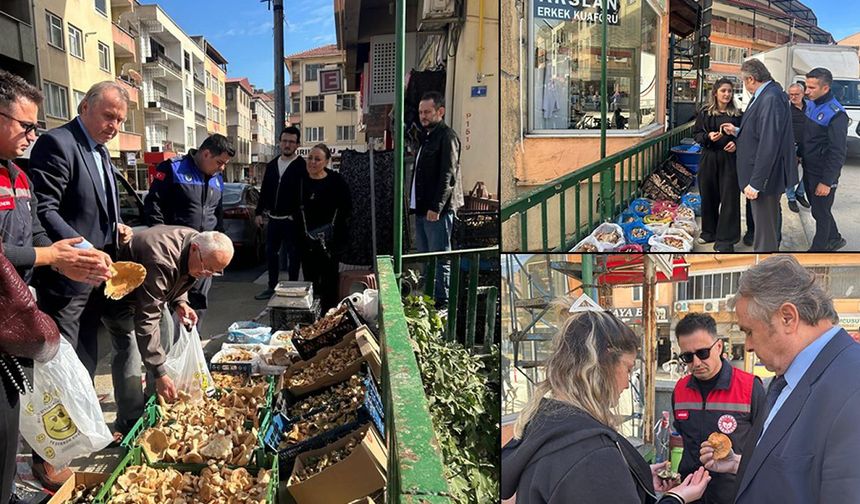 YENİCE’DE MANTAR SATIŞ NOKTALARINA SIKI DENETİM