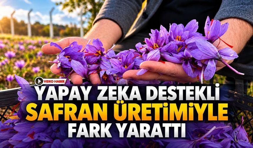 YAPAY ZEKA DESTEKLİ SAFRAN ÜRETİMİYLE FARK YARATTI