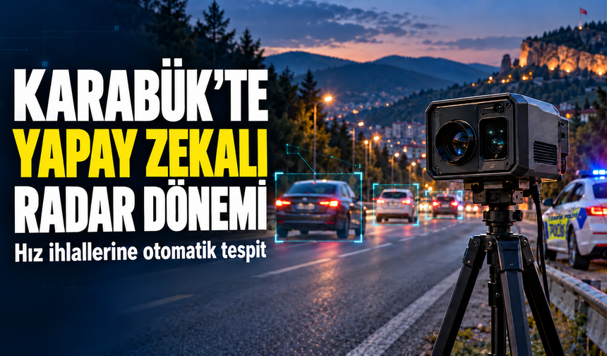 KARABÜK’TE YAPAY ZEKA DESTEKLİ RADAR DENETİMLERİ BAŞLADI