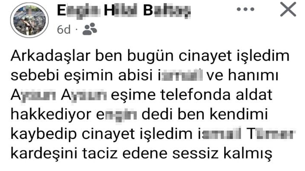 Esini Olduren Zanli Itirafini Sosyal Medyadan Yapti