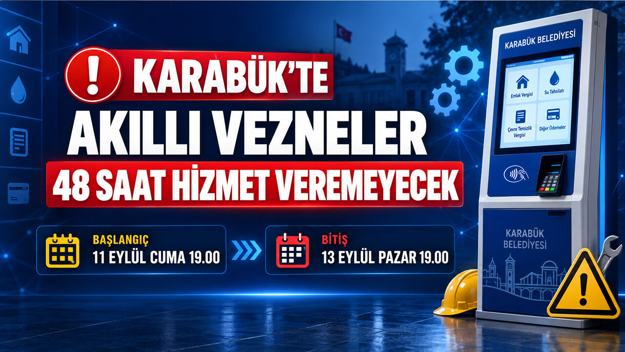 KARABÜK BELEDİYESİNDEN AKILLI VEZNE UYARISI