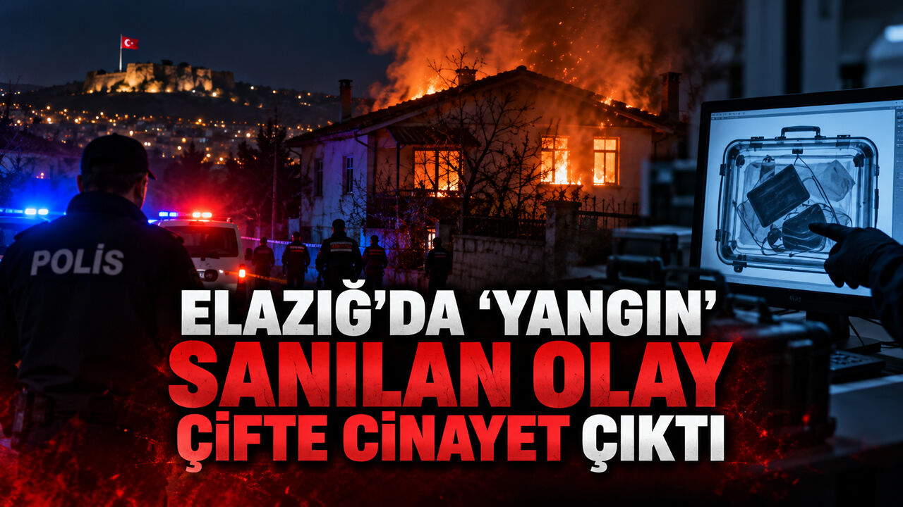 ELAZIĞ’DA “YANGIN” SANILAN OLAY ÇİFTE CİNAYET ÇIKTI