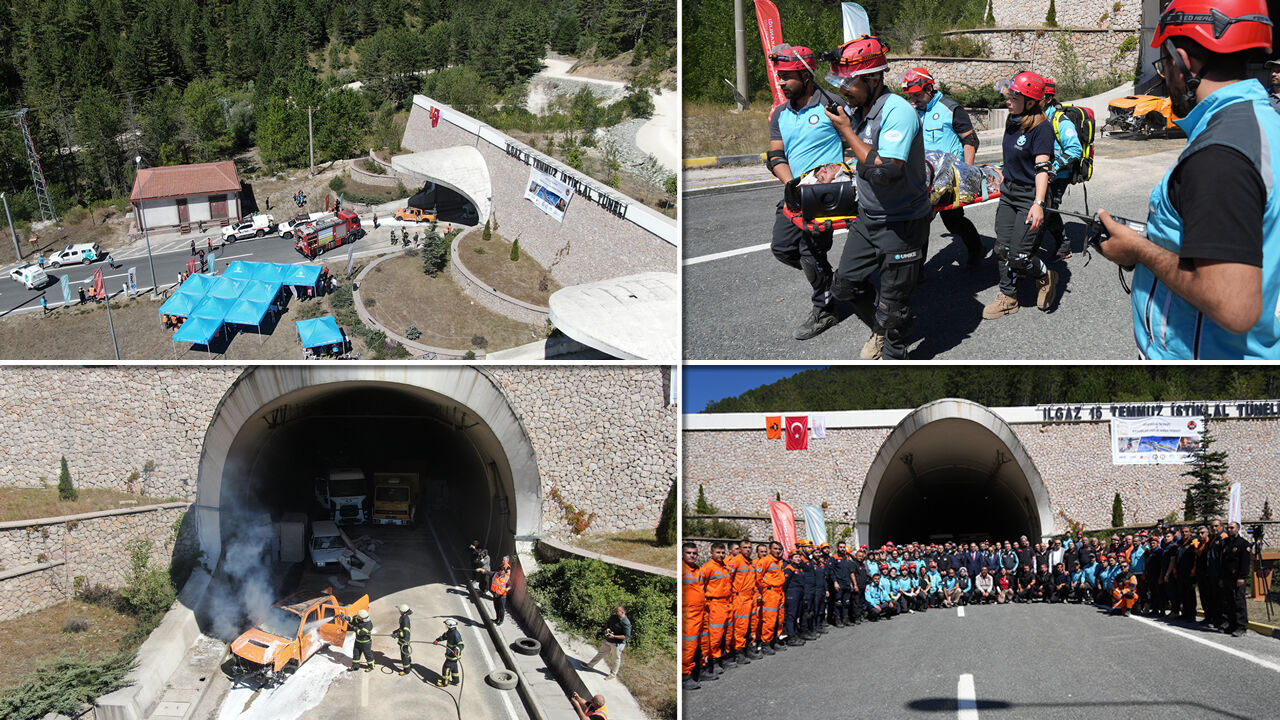 ILGAZ 15 TEMMUZ İSTİKLAL TÜNELİ'NDE GERÇEĞİ ARATMAYAN TATBİKAT
