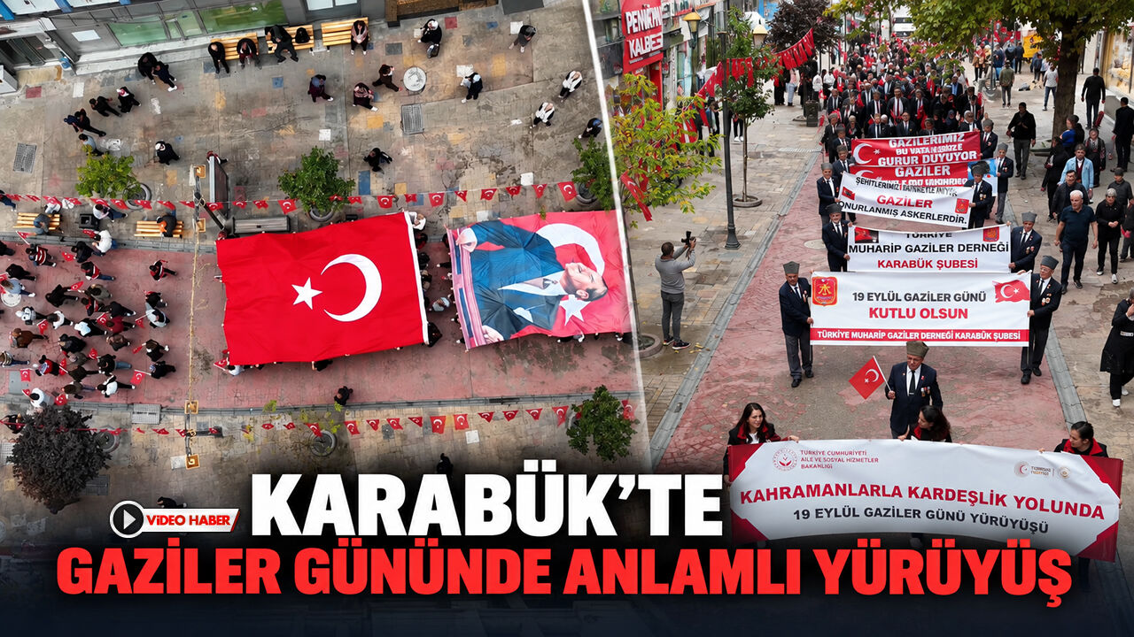 KARABÜK’TE GAZİLER GÜNÜNDE ANLAMLI YÜRÜYÜŞ