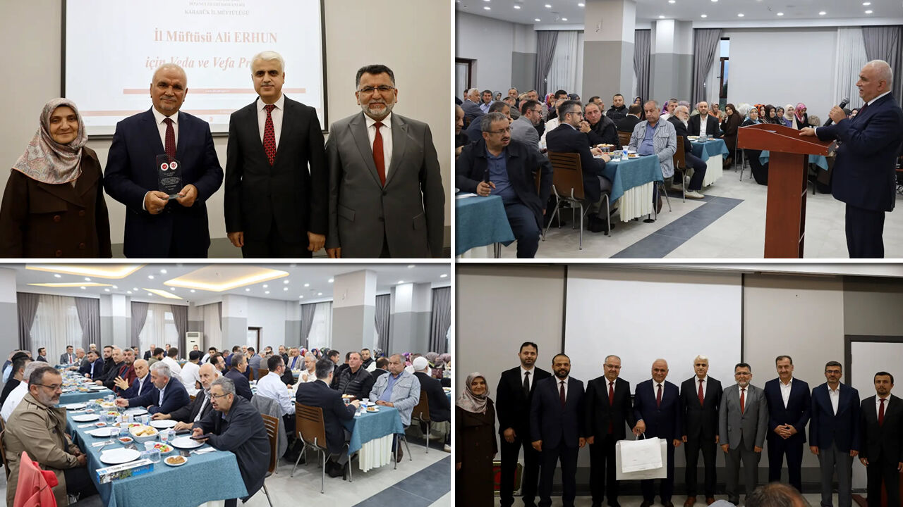 KARABÜK İL MÜFTÜSÜ ALİ ERHUN’A VEFA VE VEDA PROGRAMI