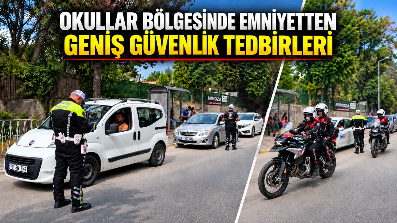 OKULLAR BÖLGESİNDE EMNİYETTEN GENİŞ GÜVENLİK TEDBİRLERİ