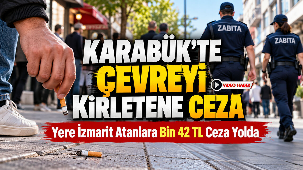 KARABÜK'TE ÇEVREYİ KİRLETENE CEZA