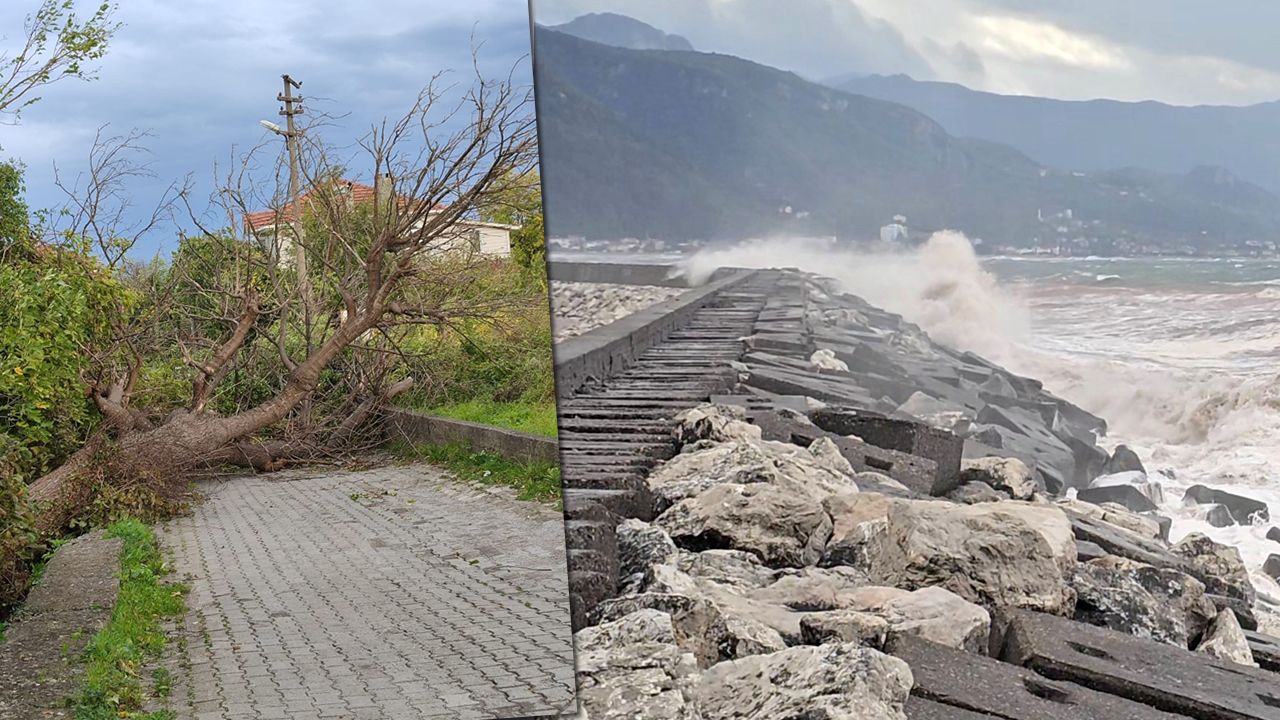 KASTAMONU'DA FIRTINA HAYATI OLUMSUZ ETKİLEDİ